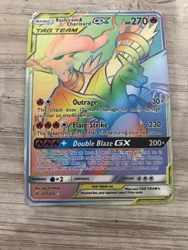 Reshiram & Charizard GX Rainbow