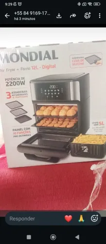 Vendo Air fryer novo na caixa 