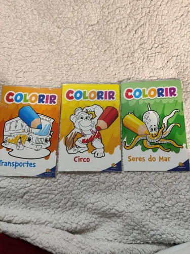 Kit 3 livrinhos para colorir 