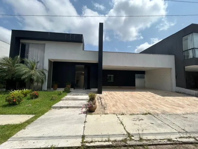 Alugo mansão térrea no residencial castanheira 4 suítes climatizadas + piscina e 4 vagas