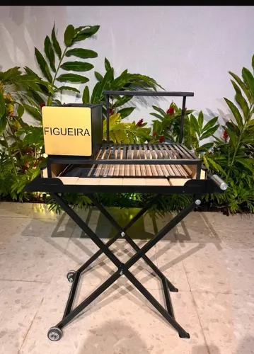 Parrilla dobrável
