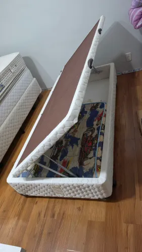 Cama bau solteiro