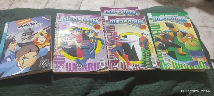 Megaman volumes 2,6 & 4 + quadrinho Avatar aang (mangá HQ)