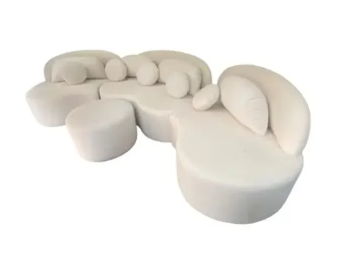 Sofá Orgânico Modulado com Puff NOVO DIRETO DA FABRICA 