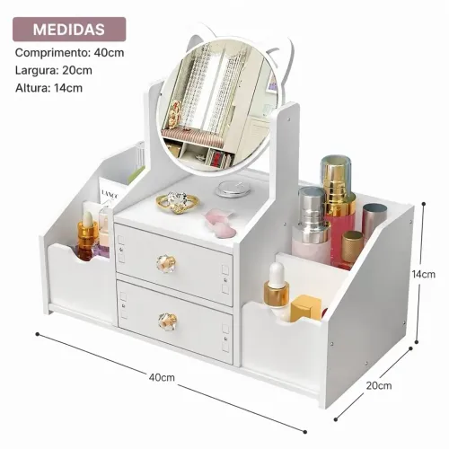 Organizador de maquiagem