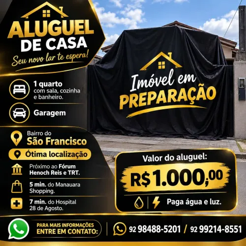 Aluguel casa bairro Sao Francisco