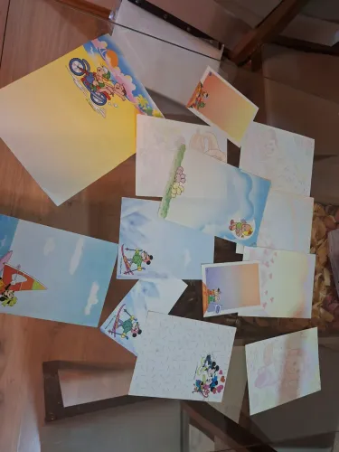 Papel de carta anos 90 minie e monica