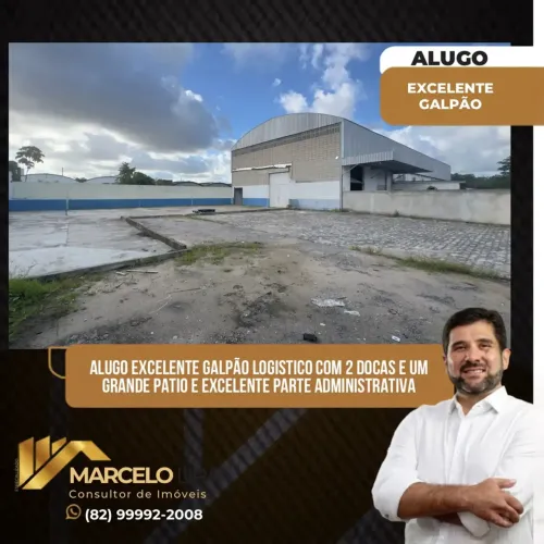 ALUGO GALPÃO LOGISTICO COM 1.600 m² COM ÁREA DE 5.000 m²