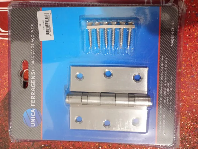 Dobradiça aço Inox Kite com 3