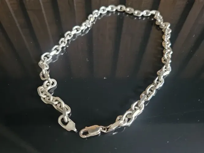 Cordão de prata 925 - 85g - 55cm comprimento - corrente estilo cartier