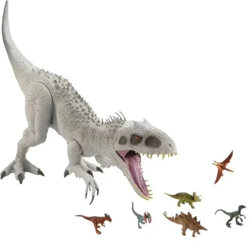 Dinossauro Indominus Rex Super Colossal Jurassic World - Mattel 95 centímetros
