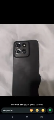 Vendo celular moto g15 256 GB r$800 tenta só chamar