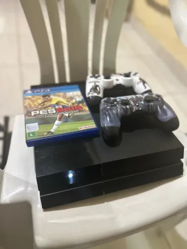 Ps4 fat 1tb + 2 controles e 1 Jogo (revisado)