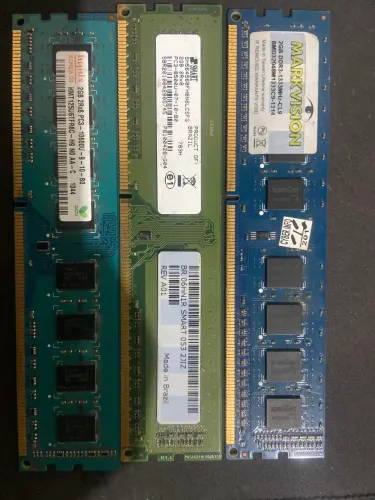 3x 2Gb memoria ram ddr3