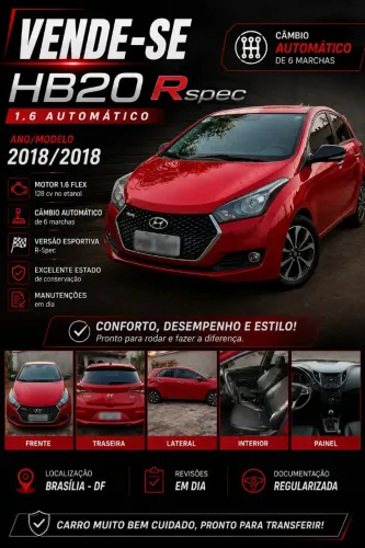 Hyundai HB20 R Spec 1.6 Flex 16V Aut. 2018