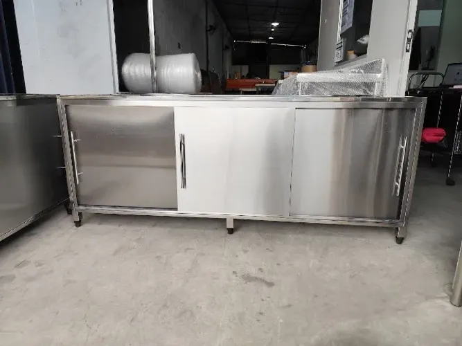 Armário Inox 2500x600x900mm Portas Correr