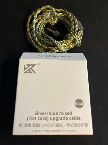 Cabo Upgrade KZ 784 núcleos Silver/Blue com Case
