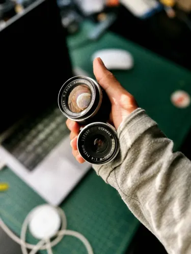 Kit Lentes Olympus Pen F Mount ? H.Zuiko 42mm f/1.2 + 25mm f/4 half frame 35mm analogico