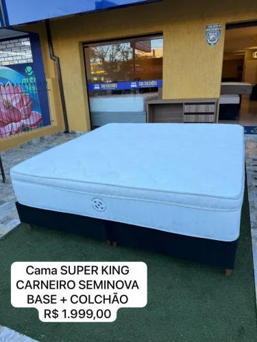 Colchão KING CARNEIRO SEMINOVO - Entrego!