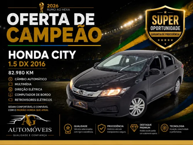 Honda City Sedan DX 1.5 Flex 16V Aut. 2016