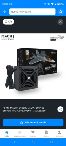 *Nova* FONTE 750W 80 PLUS - MONTECH BETA 2750W