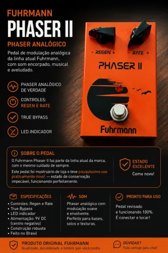 Pedal Phaser II Fuhrmann (NOVO)