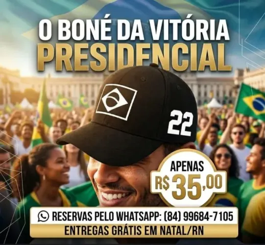 Boné da Vitória Bolsonaro 22 Premium