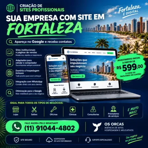 Desenvolva seu Site Profissional e Venda Mais em Fortaleza