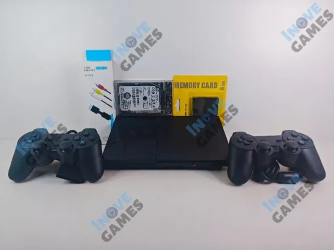 PS2 Play 2 Playstation 2 Slim Seminovo Completo + Garantia | Aceito Cartão!!!