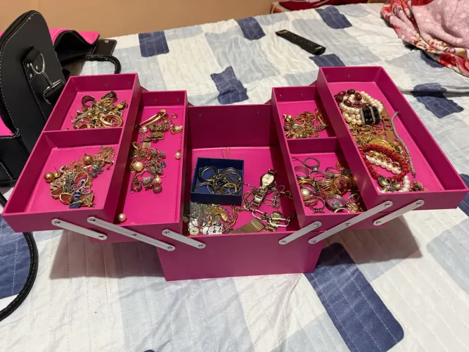 Maleta de joias portátil 