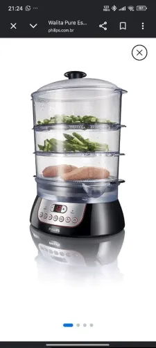 Panela a Vapor Philips Walita Pure Essentials