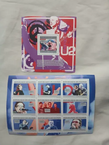 Lote de Selos da Banda Musical U2 