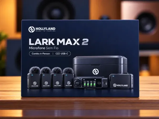 Microfone Sem Fio Hollyland LARK MAX 2 Combo 4-Person