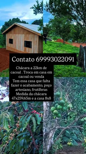Chácara na rodovia do café 22 km de cacoal
