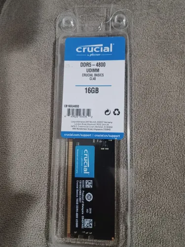 Memória DDR 5-4800 para PC Crucial