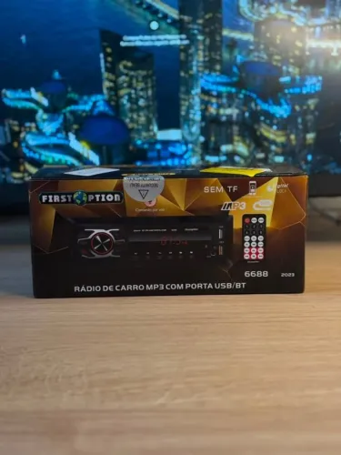 Som Automotivo First Option 6688 Bluetooth com controle - Novo