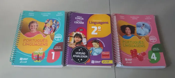 Kit livros Português: Linguagens 1,2,4 ano Professor