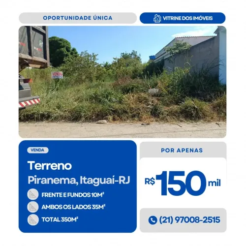 #VENDO Terreno em Piranema, Itaguaí-RJ.