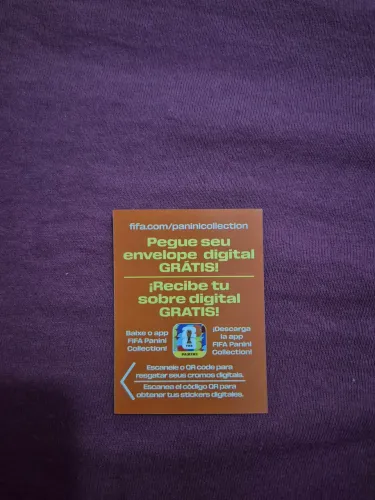 Código de figurinha do álbum digital da copa 2026