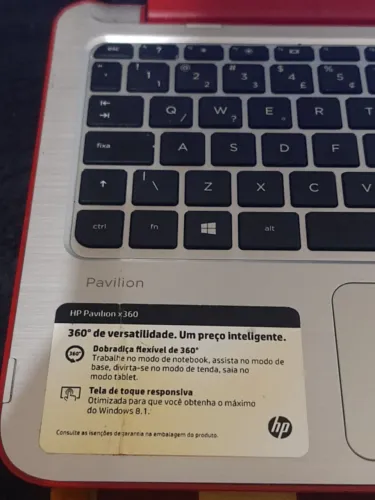 Notebook 2 em 1 HP Pavilion x360 HD de 500 GB 4 GB de RAM só pega na tomada 