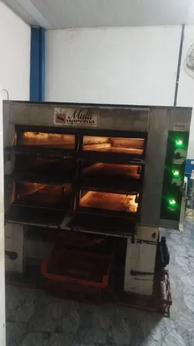 Forno Lastro 3 câmaras 6 Assadeiras Cada Trifásico 220