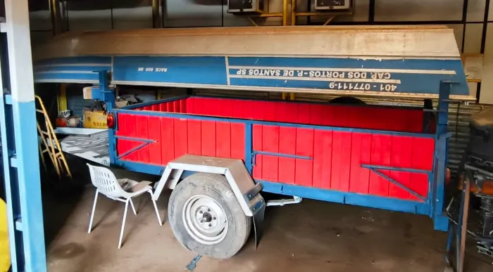 Carreta para barco Personalizada - Documentada / IPVA Ok