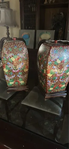 Peças chinesas par perfeito estado porcelana