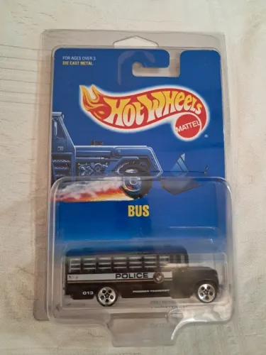 Miniatura Hot Wheels Police Bus - Prisoner Transport #72 (Blue Card Antigo)