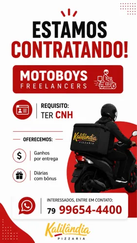 Vagas Extras Motoboys