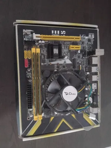 Kit placa mãe + 16g de memória + processador