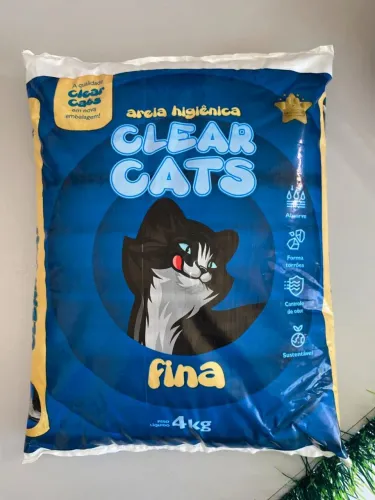 Areia fina de gato