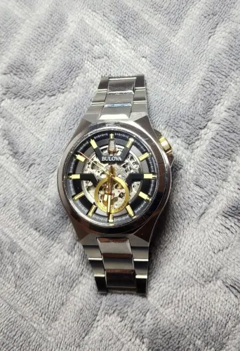 RELÓGIO BULOVA ORIGINAL - MODELO SKELETON 98A224