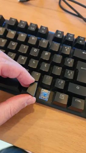 Teclado Mecânico Hyperx Alloy Origins Rgb Switch Hyperx Blue
