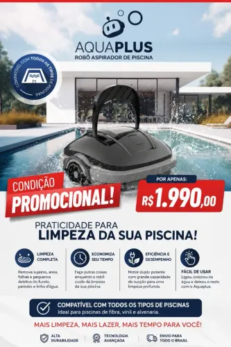 Robô aspirador para piscinas